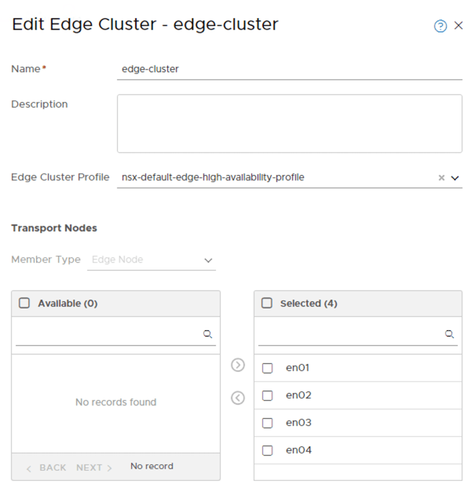 edge cluster 4 nodes
