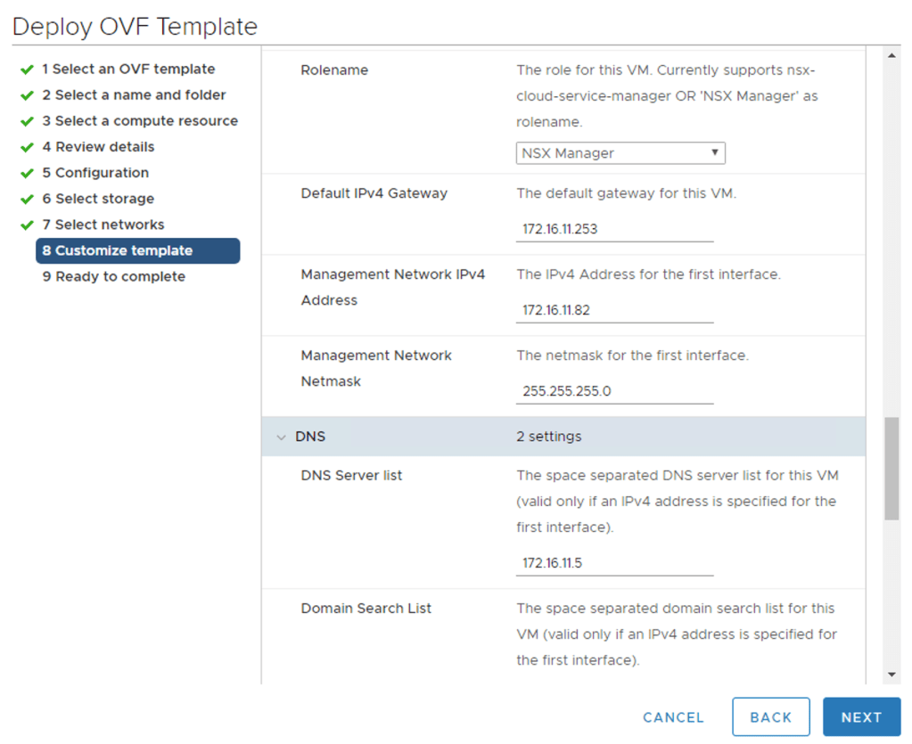 first nsx manager node