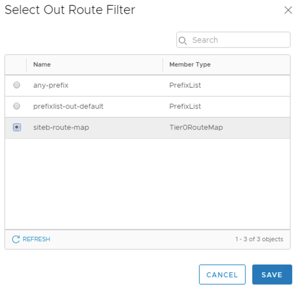 route map out filter