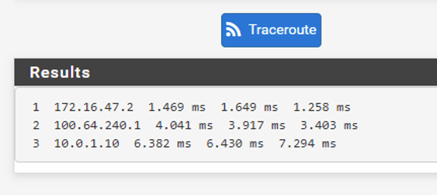 traceroute from physical