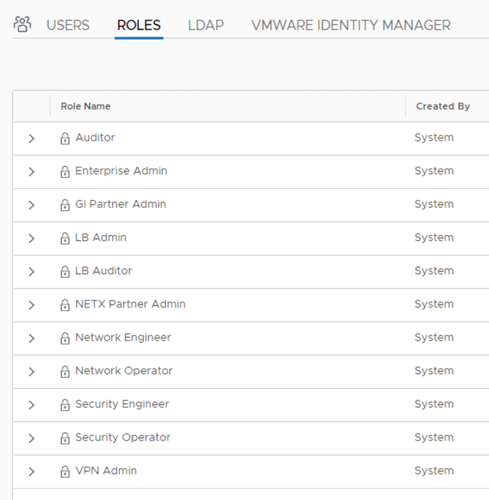 nsx-t roles